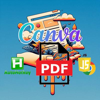 Download as PDF a canva slideshow shared view only (with Chrome)